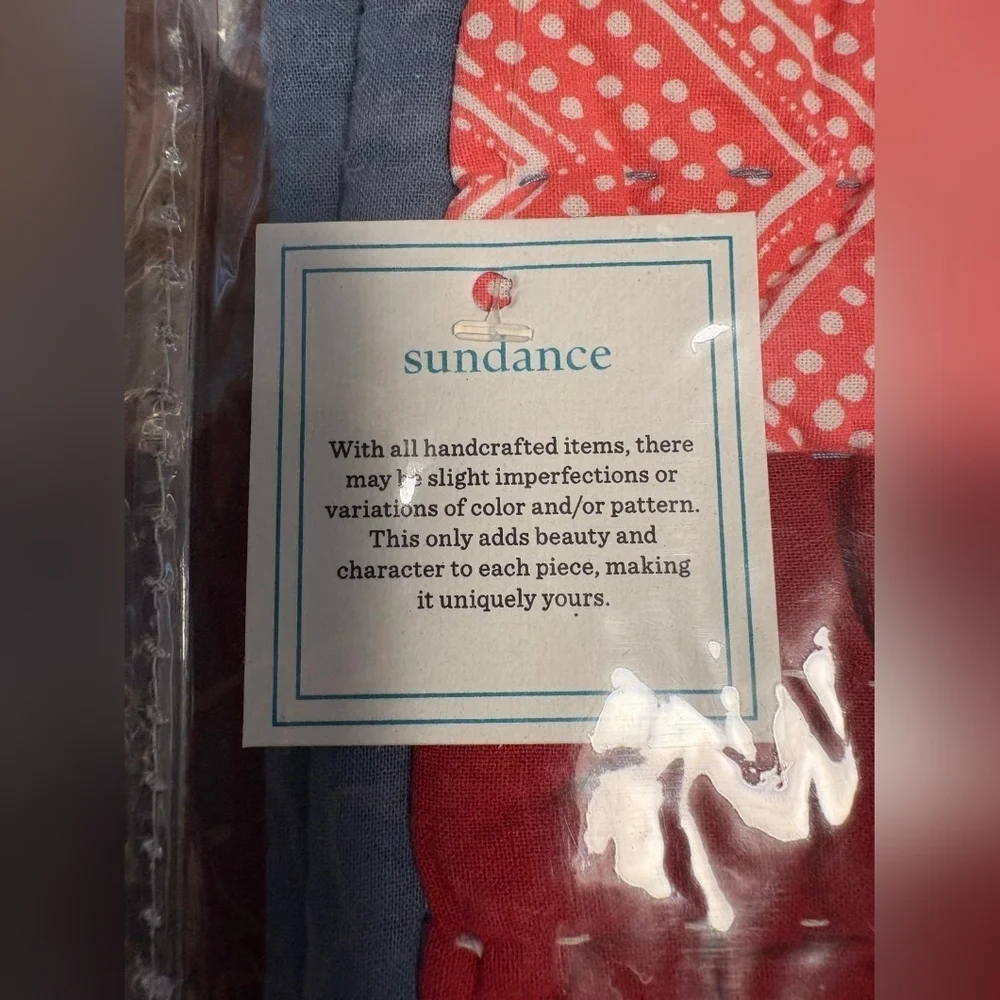 Sundance Patchwork Melody Euro Sham NWT